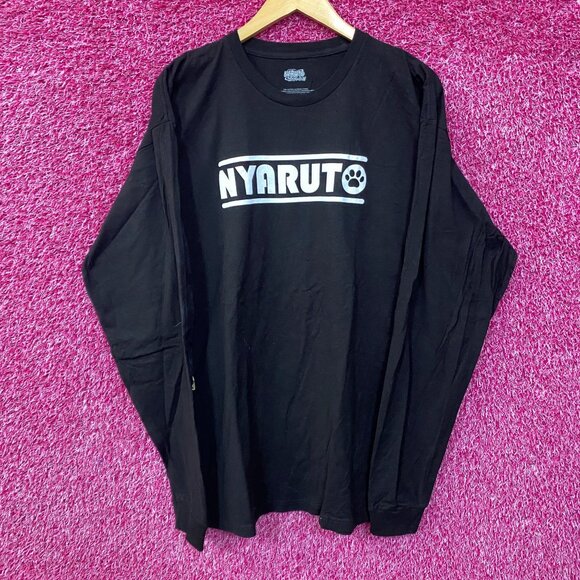 Naruto Shippuden Nyaruto Cat Paw Long Sleeve T-Shirt 2XL - Picture 1 of 4